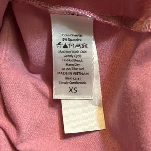 Lularoe‎ Hoodie Women XS Amber Pink Gray Triabl Elephant Lightweight Jersey Knit - Picture 7 of 7